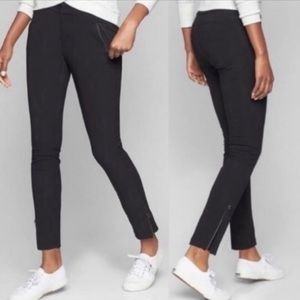 Athleta Wander Stash Skinny Mid Rise Black Pants 6T